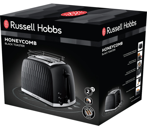 Картинка  Тостер Russell Hobbs  Honeycomb Black (26061-56) от магазина cd-market фото 8