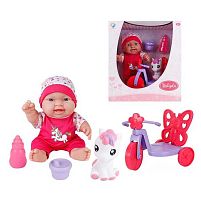 Пупс 716 A велосипед, іграшка, аксесуари, висота 24 см, в коробці