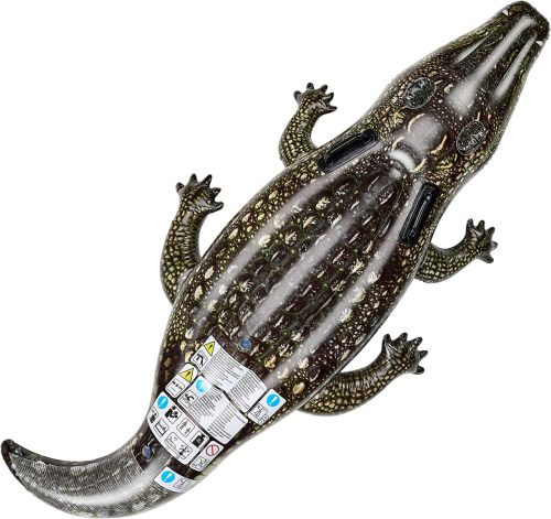 Плотик дитячий надувний для плавання Intex 57551 «Алігатор» (86*170 см, ручки, вік 3+, до 40 кг) фото 4