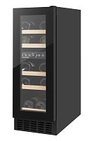 Картинка  Винотека встроенная Philco /2зоны/17 бутылок/5-18 С/Led-подсветка/сенсор/дисплей/черный (PW17DFSB) магазин cd-market