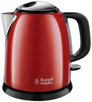 Картинка  Чайник Russell Hobbs  Colours Plus Mini, 2400Вт, 1л, красный (24992-70) магазин cd-market