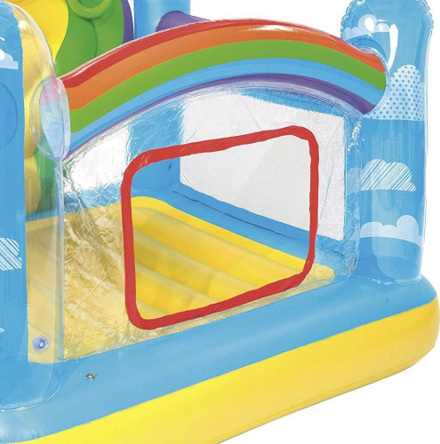 Дитячий надувний батут BestWay 52269 «Повітряна куля» (135*173*175 см, 3 кільця, надувне дно, до 85 кг) фото 4