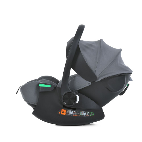 Автокрісло El Camino i-FLOW ME 1198 Gray (встановлення проти ходу руху, зріст дитини: 40-87 см, 3 точки кріплення, ремень безпеки, вік 0+) фото 3