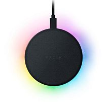 Картинка  Зарядний пристрій RAZER Chroma Charging Pad 10W Fast WL Charger RGB Black (RC21-01600100-R371) магазин cd-market