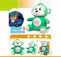 Нічник DH 16 "Мавпочка", звуки природи, мелодії, підсвічування, регулювання гучності, в коробці