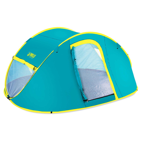 Намет туристичний Bestway 68087 «Pavillo Cool Mount X4 Tent» (100*210*240 см., автоматичний, чотиримісний, навіс, 2000 мм вод.ст.)