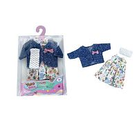 Одяг для пупса YLC 235 L кофта, сукня, пов'язка на голову, в пакеті