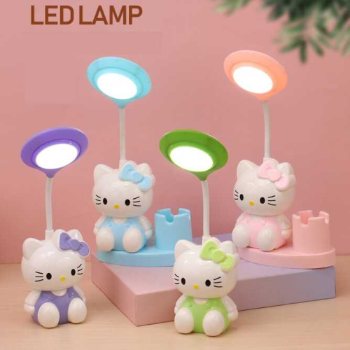 Лампа настільна світлодіодна C 71616 4 кольори, герой, вбудований акумулятор, стругачка, органайзер, в коробці, ВИДАЄТЬСЯ ТІЛЬКИ МІКС ВИДІВ