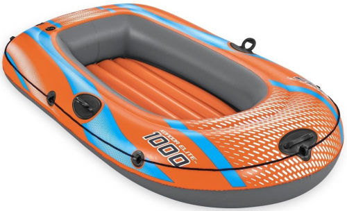 Човен надувний Bestway 61135 «Kondor Elite 1000 Raft Hydro Force» (96*162 см, гребний, одномісний, трикамерний, надувне дно, до 80 кг.)