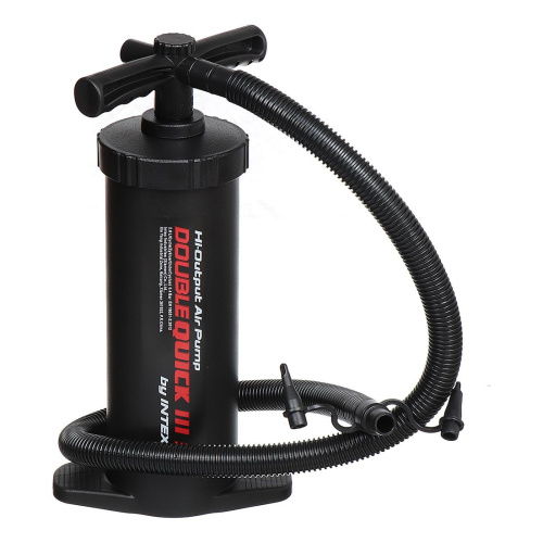 Насос ручний Intex 68605 «Double Quick III S Hand Pump» (об'єм: 2.8 L., висота: 37 см., 3 насадки, шланг 1 м., надування/зування) фото 2