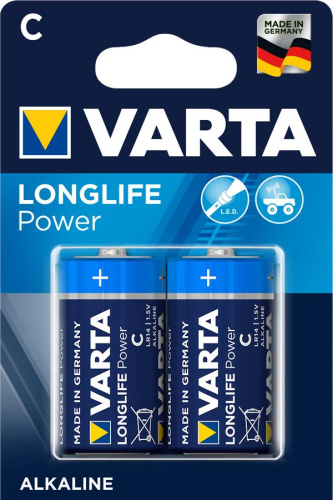 Картинка  Батарейка VARTA LONGLIFE POWER C BLI 2 ALKALINE (04914121412) от магазина cd-market