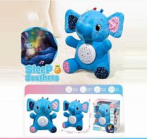 Нічник KC 10 "Слоненя", звуки природи, мелодії, підсвічування, регулювання гучності, в коробці