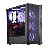 Картинка  Корпус SilverStone FARA FAR1B-G,MidT, USB3.0*2,USB2.0*1, 1*120мм, скло(бок.панель),без БЖ,чорний (SST-FAR1B-G) магазин cd-market