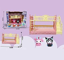 Набір героїв YQ 513 2 фігурки героїв, двоярусне ліжко, в коробці