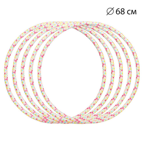 Обруч гімнастичний Bamsic 0192 «Квітонька №1» (Ø68 см)