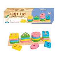 Дерев’яний геометричний сортер 55722 "WToys", в коробці