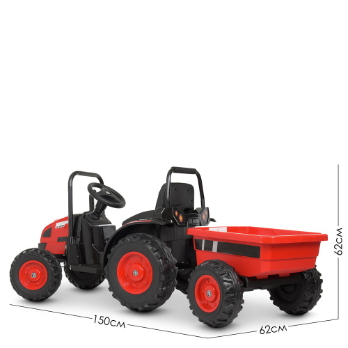 Електромобіль дитячий Bambi Racer M 4419EBLR-3 «Трактор» (колеса: передні Ø9.4", задні Ø12"/EVA, акк: 12V/9Ah, мотор: 2*12V/35W, до 5 км/г, до 25 кг) фото 7