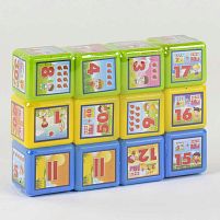Кубики "Математика 12 шт" 09052 "M Toys"