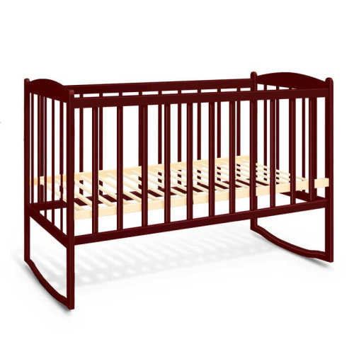 Ліжечко-гойдалка дитяча - колір шоколад "Проста" в пакеті