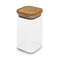 Банка з бамбуковою кришкою "Cube" 320мл 6*10см Stenson R10908-10