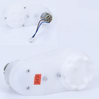 Рульовий редуктор для дитячого електромобіля в зборі з мотором Bambi Racer M 5911-ST GEAR (24V, 7000RPM, вісь: Ø10 мм, ↔17 см)