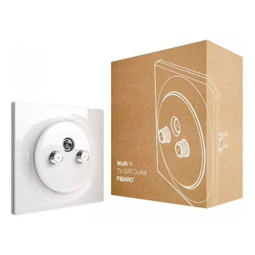 Картинка  Розетка Fibaro Walli TV-SAT Outlet, белая (FGWTFEU-021) от магазина cd-market фото 6