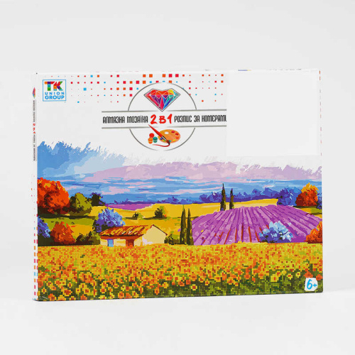 Картина за номерами + Алмазна мозаїка B 72436 "TK Group", 40x50 см, "Париж", в коробці фото 2