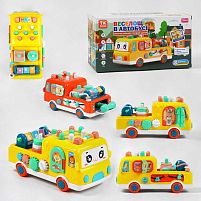 Інтерактивний автобус TK - 32602 "TK Group", ОЗВУЧУВАННЯ УКРАЇНСЬКОЮ МОВОЮ, пісні, 7 казок, ігрові режими, стукалка, міні-ігри, в коробці