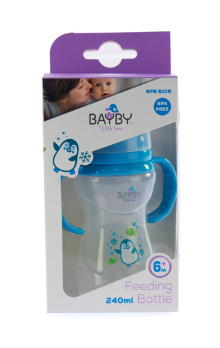 Картинка  Бутылочка для кормления Bayby BFB6106 240ml 6м+ синий от магазина cd-market фото 6