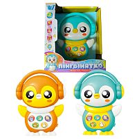 Музична іграшка “Пінгвінятко” 79713 “WToys”, ОЗВУЧУВАННЯ УКРАЇНСЬКОЮ МОВОЮ, 8 казок, 10 пісень, віршики, тварини, підсвічування, в коробці