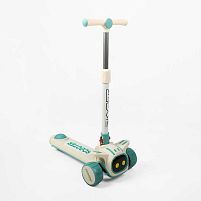 Самокат триколісний Skyper JN-1993-40 (колеса: передні Ø4.92"/заднє Ø3.15"/PU, рама: пластик/складна, підсвітка, до 25 кг)