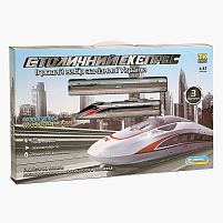 Потяг “Столичний експрес” 84467 "TK Group", ОЗВУЧУВАННЯ УКРАЇНСЬКОЮ МОВОЮ, звук, LED-підсвічування, масштаб 1:43, в коробці