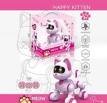 Котик на радіокеруванні 6602 акум. 3,7 V, пульт керування, трюки, підсвічування, звуки, рухливі елементи, LED очі, сенсор. датчик, в коробці
