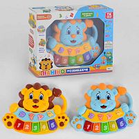 Піаніно 77971 "ТК Group", 2 види, ОЗВУЧ. УКРАЇНСЬКОЮ МОВОЮ, "Левеня", підсвічування, вивчення цифр, мелодії, ноти, в коробці