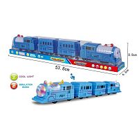 Потяг 0055 підсвічування, звуки, автоматичний рух, в слюді