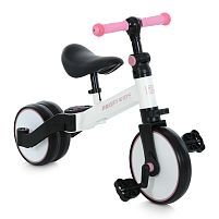 Велобіг (велобіг, ранбайк, балансбайк) Profi Kids MBB 1008 white pink (двоколісний, колеса: переднє Ø9", заднє Ø7,5"/EVA, рама: сталь, до 25 кг)