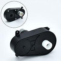 Рульовий редуктор для дитячого електромобіля в зборі з мотором Bambi Racer M 6130-ST GEAR (12V, 7000RPM, вісь: Ø10 мм, ↔14 см)