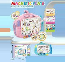 Магнітна гра 666-4 A 2 кольори, магнітний стилус, магнітна риболовля, дошка пиши-стирай, 4 маркери, в коробці