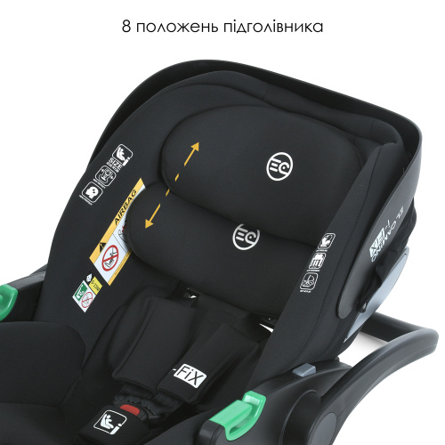 Автокрісло дитяче El Camino ME 1110 i-FIX Moon Black фото 7