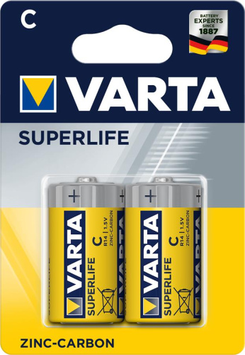 Картинка  Батарейка VARTA SUPERLIFE C BLI 2 ZINC-CARBON (02014101412) от магазина cd-market