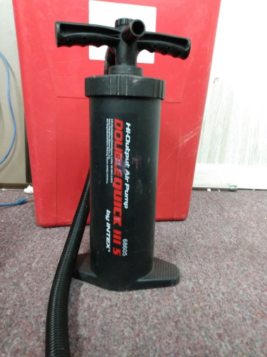 Насос ручний Intex 68605 «Double Quick III S Hand Pump» (об'єм: 2.8 L., висота: 37 см., 3 насадки, шланг 1 м., надування/зування) фото 9
