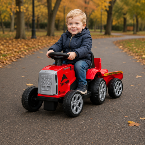 Електромобіль дитячий Bambi Racer M 6346ER-3 «Трактор» (колеса: передні Ø6", задні Ø6,7"/EVA, акк: 6V/7Ah, мотор: 2*6V/25W, до 5 км/г, до 25 кг) фото 2
