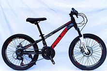 Велосипед двоколісний спортивний Corso PJ-20527 «Project» (колеса Ø20"/гума, рама: 10"/алюміній, швидкостей: 21, обладнання SunRun)
