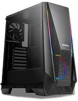 Картинка  Корпус Antec NX310 Gaming, 2*USB2.0, 1*USB3.0, 1*120мм ARGB+1*120мм,скло(бок.панель),без БЖ,чорний (0-761345-81031-9) магазин cd-market