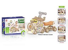 Ходунки-каталка 8870 5 в 1, підсвічування, звуки, піаніно, 2 режими, ноти, назви кольорів, пальчикові ігри, мелодії, пісні, озвучування англійсько