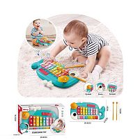 Ксилофон 6223 палички, клавіші, цимбали, барабан, в коробці