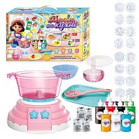 Набір для творчості "Магія на кухні" 47178 "WToys", аквагель, мультиварка, звук, підсвічування, форми, 10 гелів, кухонне приладдя, в коробці