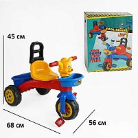 Велосипед дитячий триколісний Guclu 4935 (45*56*68 см, пластик, два кошики, спинка)