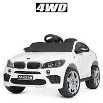 Електромобіль дитячий Bambi Racer M 4299EBLR-1 «BMW» (колеса: Ø10.2"/EVA, акк: 12V/9Ah, мотор: 4*12V/45W/15000RPM, до 8 км/г, до 35 кг)
