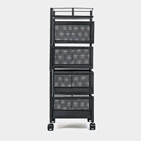 Етажерка на колесах "Cube" 4яр 27*64см Stenson R88692-BL